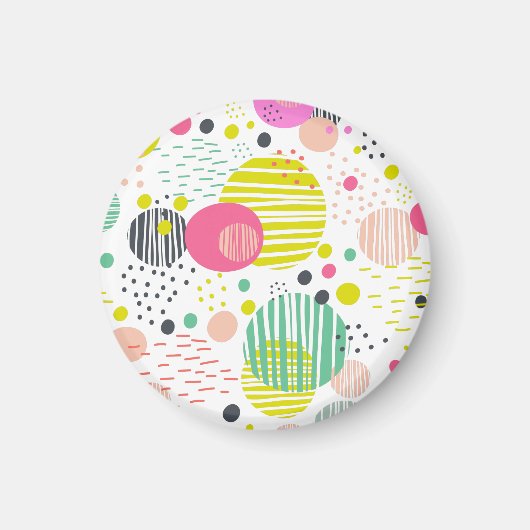 Trendy dots Muster werfen Kissen Getränke Coaster Magnet (Vorne)