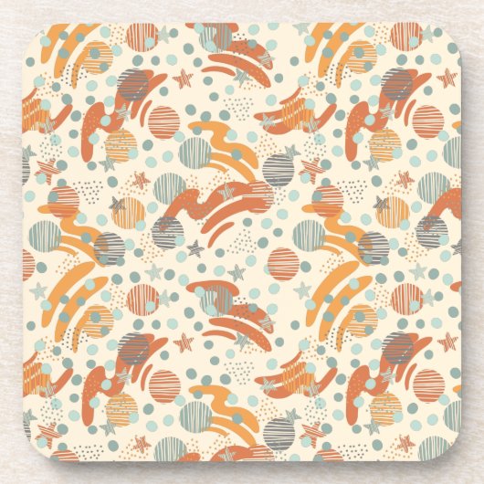 Trendy dots Muster werfen Kissen Getränkeuntersetzer (Vorderseite)