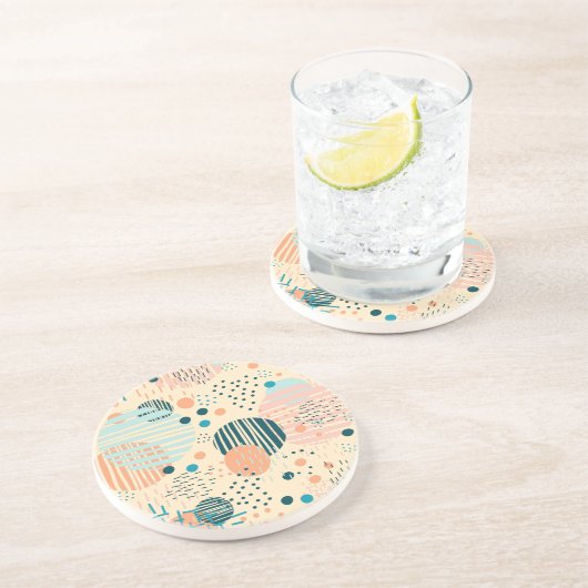 Trendy dots Muster werfen Kissen Getränkeuntersetzer (Seite)