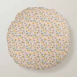 Trendy dots Musterpapier Rundes Kissen