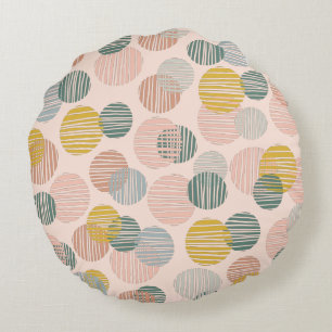 Trendy dots Musterpapier Rundes Kissen