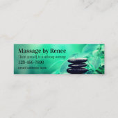 Trendy Double Side Massage Business Cards Mini Visitenkarte (Vorderseite)