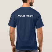 Trendy Double Sided Add Your Distressed Text Men's T-Shirt (Rückseite)