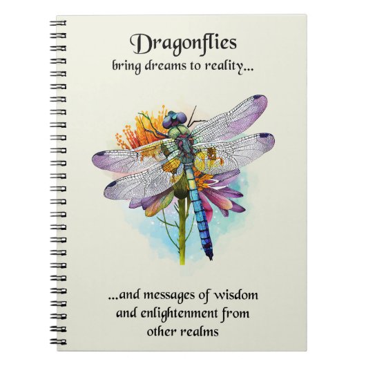 Trendy Dragonfly Notizblock (Vorderseite)