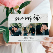 Trendy Drehbuch 3 Foto Moderne Hochzeit Save The Date
