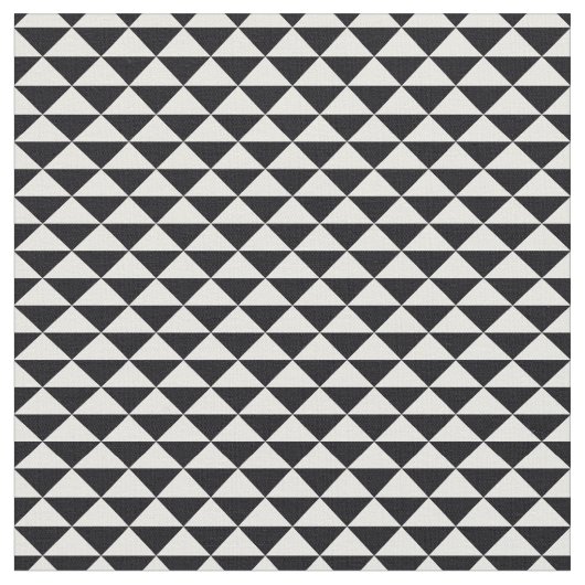Trendy Dreieck-gemustertes Gewebe (Schwarzes) Stoff (Nahaufnahme)