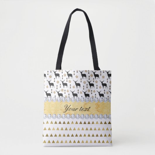 Trendy-Dreifach-Muster und Diamanten Tasche (Vorderseite)