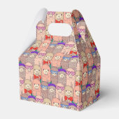 Trendy Dressed Llama Pattern Geschenkschachtel (Rückseite)