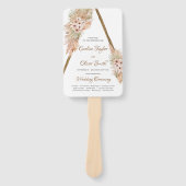 Trendy Driving Palm Pampas Grass Holz Arch Program Fächer (Vorderseite)