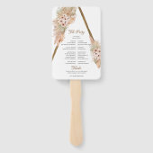 Trendy Driving Palm Pampas Grass Holz Arch Program Fächer (Rückseite)