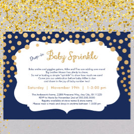 Trendy Drop-in Baby Sprinkle Einladungen