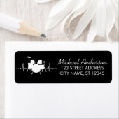 Trendy Drums Heartbeat Drummer Return Address (Insitu)