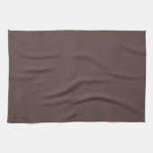 Trendy Dunkles Mocha-Braun - Küchentuch (Horizontal)
