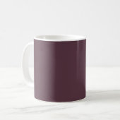 Trendy Dunkles Pflaumenbraun - Kaffeetasse (Vorderseite Links)