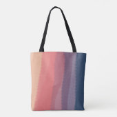 Trendy Dusk Colored Watercolor Malerei Tasche (Rückseite)