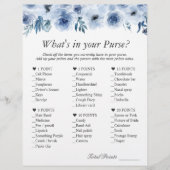 Trendy Dusty Blue Floral Was ist in deinem Handspi Flyer (Vorne)
