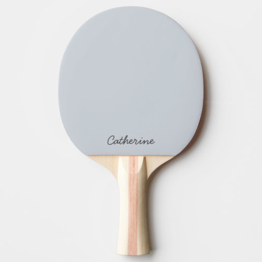 Trendy Dusty Bluish Gray Custom Ping Pong Paddle Tischtennis Schläger (Vorderseite)