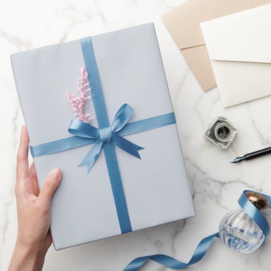 Trendy Dusty Bluish Gray - Wrapping Paper Roll Geschenkpapier (Schenken)