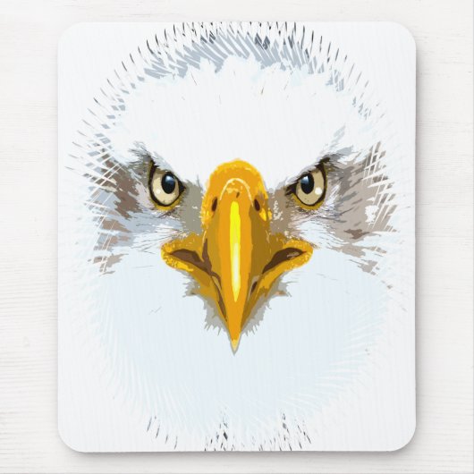 Trendy Eagle Head Modernes Pop Art Template Mousepad (Vorne)