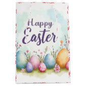 Trendy Easter Eggs Beautiful Collection Mittlere Geschenktüte (Vorderseite)