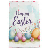 Trendy Easter Eggs Beautiful Collection Mittlere Geschenktüte (Rückseite)