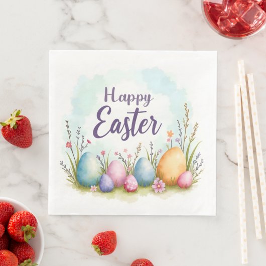 Trendy Easter Eggs Beautiful Collection Serviette (Beispiel)