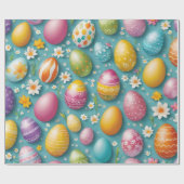 Trendy Eggs Easter Collection Geschenkpapier (Flach)