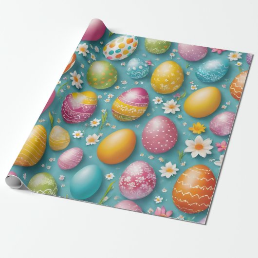 Trendy Eggs Easter Collection Geschenkpapier (Ungerollt)