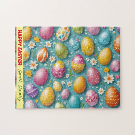 Trendy Eggs Easter Collection Puzzle (Horizontal)