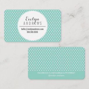 TRENDY EINFACHE SPOT Mini-Polka Punkt niedliche Mi Visitenkarte