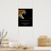 Trendy Einzigartig Motivierend Leadership Tiger Poster (Küche)