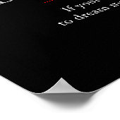 Trendy Einzigartig Motivierend Leadership Tiger Poster (Ecke)