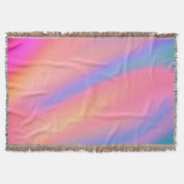 Trendy Einzigartig Pink Blau abstrakte Wellen Decke