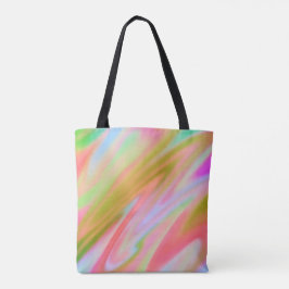 Trendy Einzigartig Pink Blau abstrakte Wellen Tasche