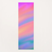 Trendy Einzigartig Pink Blau abstrakte Wellen Yogamatte (Vorderseite)