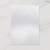 Trendy einzigartig schlichte, graurote Monogramm Visitenkarte (Rückseite)