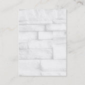 Trendy einzigartige beruflich-graue Wandmonogramm Visitenkarte (Rückseite)