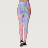 Trendy Einzigartige farbige Imitate holografische Leggings (Rückseite)