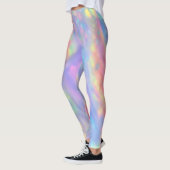 Trendy Einzigartige farbige Imitate holografische Leggings (Links)