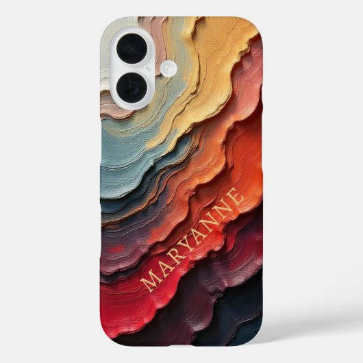 Trendy Einzigartige, getrocknete Farbtöne Case-Mate iPhone Hülle (Rückseite)