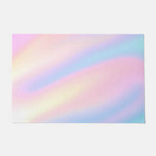 Trendy Einzigartige Pastellfarben Rosa abstrakte W Fußmatte