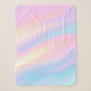 Trendy Einzigartige Pastellfarben Rosa abstrakte W Sherpadecke