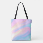 Trendy Einzigartige Pastellfarben Rosa abstrakte W Tasche (Rückseite)