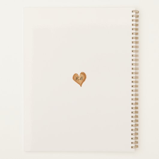 Trendy Einzigartiger Wasserfarbenkaffee Lover 2026 Planer (Rückseite)