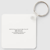 Trendy Einzigartiges kreatives Minimalistisches De Schlüsselanhänger (Rückseite)