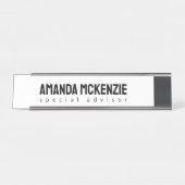 Trendy Einzigartiges kreatives Minimalistisches De Schreibtischnamensplakette (Vorderseite )
