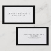 Trendy Einzigartiges kreatives Minimalistisches De Visitenkarte (Vorne/Hinten)