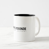 Trendy Einzigartiges kreatives Minimalistisches De Zweifarbige Tasse (VorderseiteRechts)