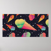 Trendy Eis nahtlos Muster. Eiscreme Poster (Vorne)