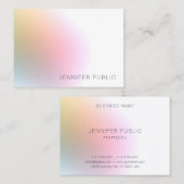 Trendy Elegant Beruflich Moderne Farben Visitenkarte (Vorne/Hinten)